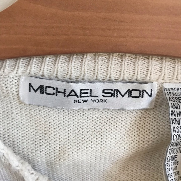 Unisex Vintage Michael Simon Suspenders Cardigan Sweater - Picture 10 of 11